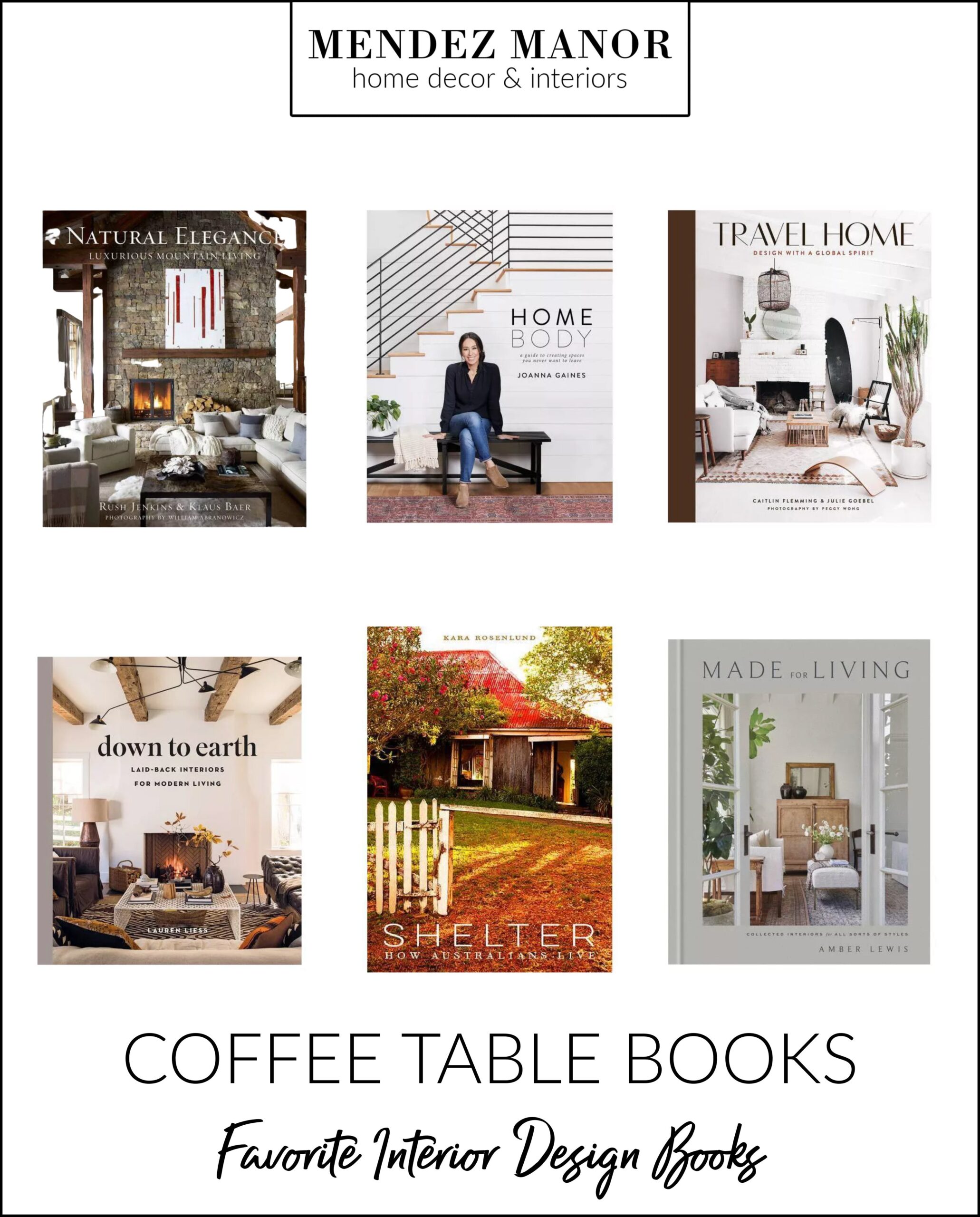 6 Favorite Coffee Table Books On Interior Design