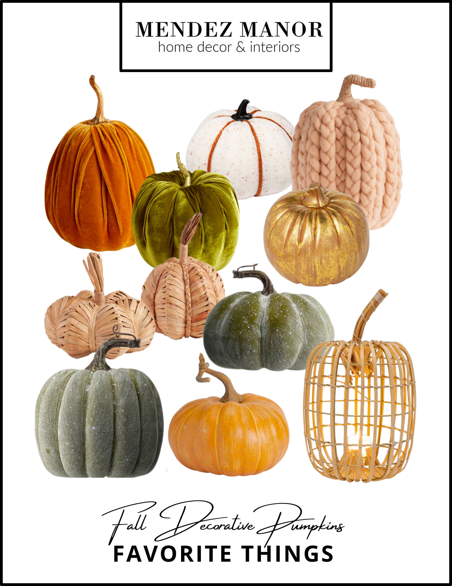 Fall Decorative Pumpkin Favorites