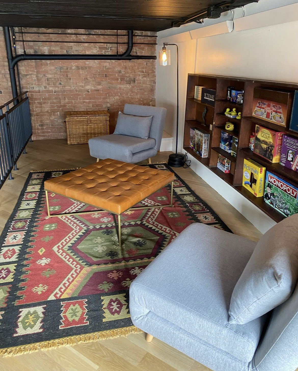 game loft inside airbnb vacation rental