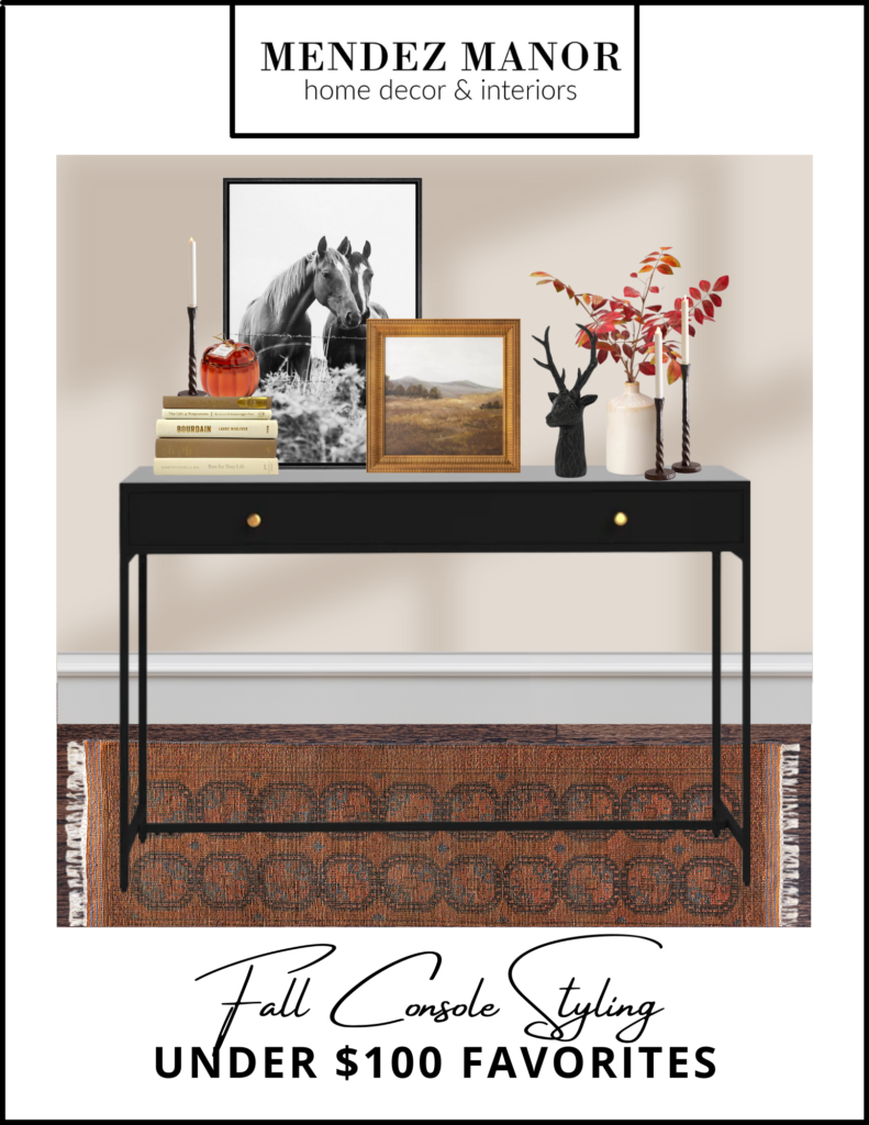 Console Table Styling for Fall