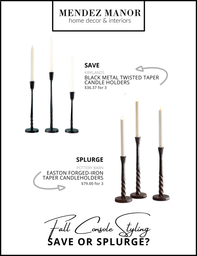 Save or Splurge? Iron Candle Holders