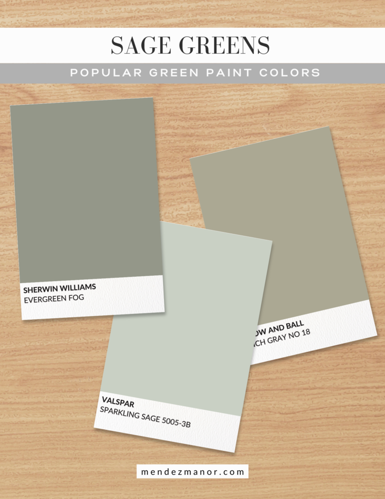 Designer's Guide to Popular Green Sage Paints