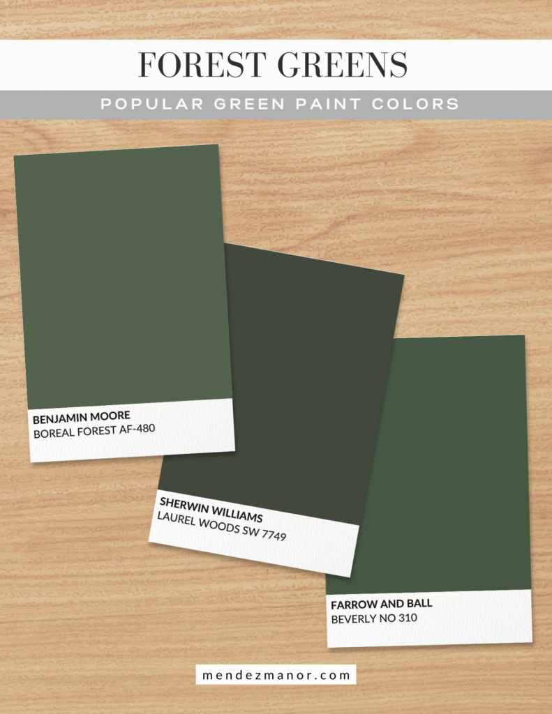 Popular Forest Green Paints