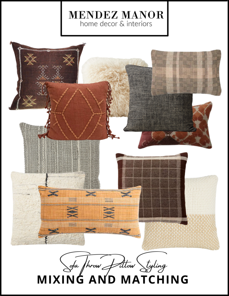 Sofa Throw Pillow Styling Guide Mix and Match