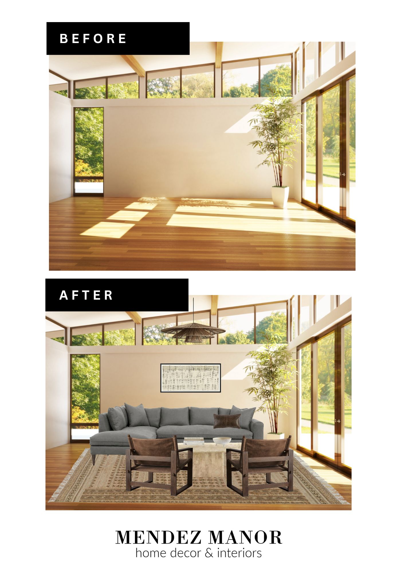 online interior design before and after