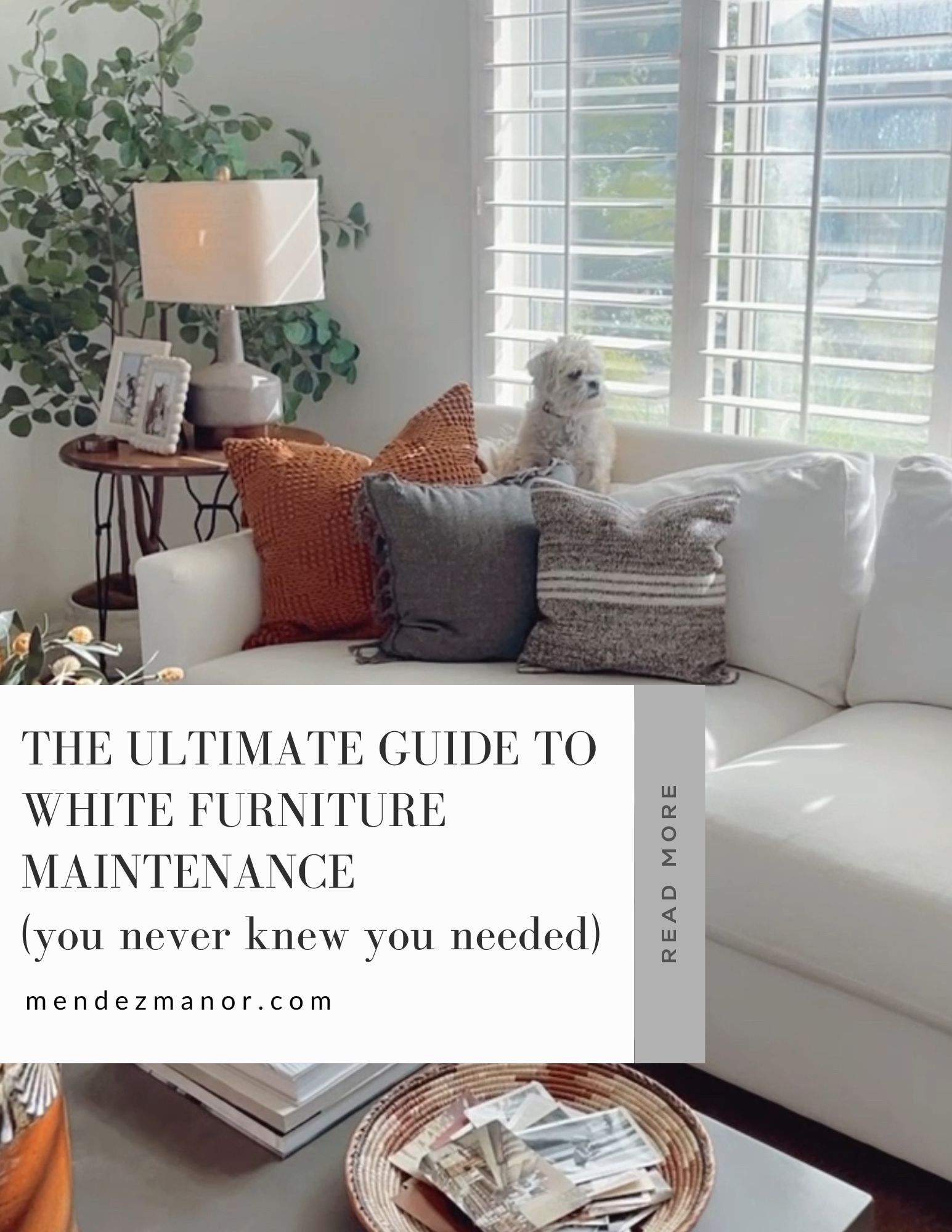 white furniture maintenance