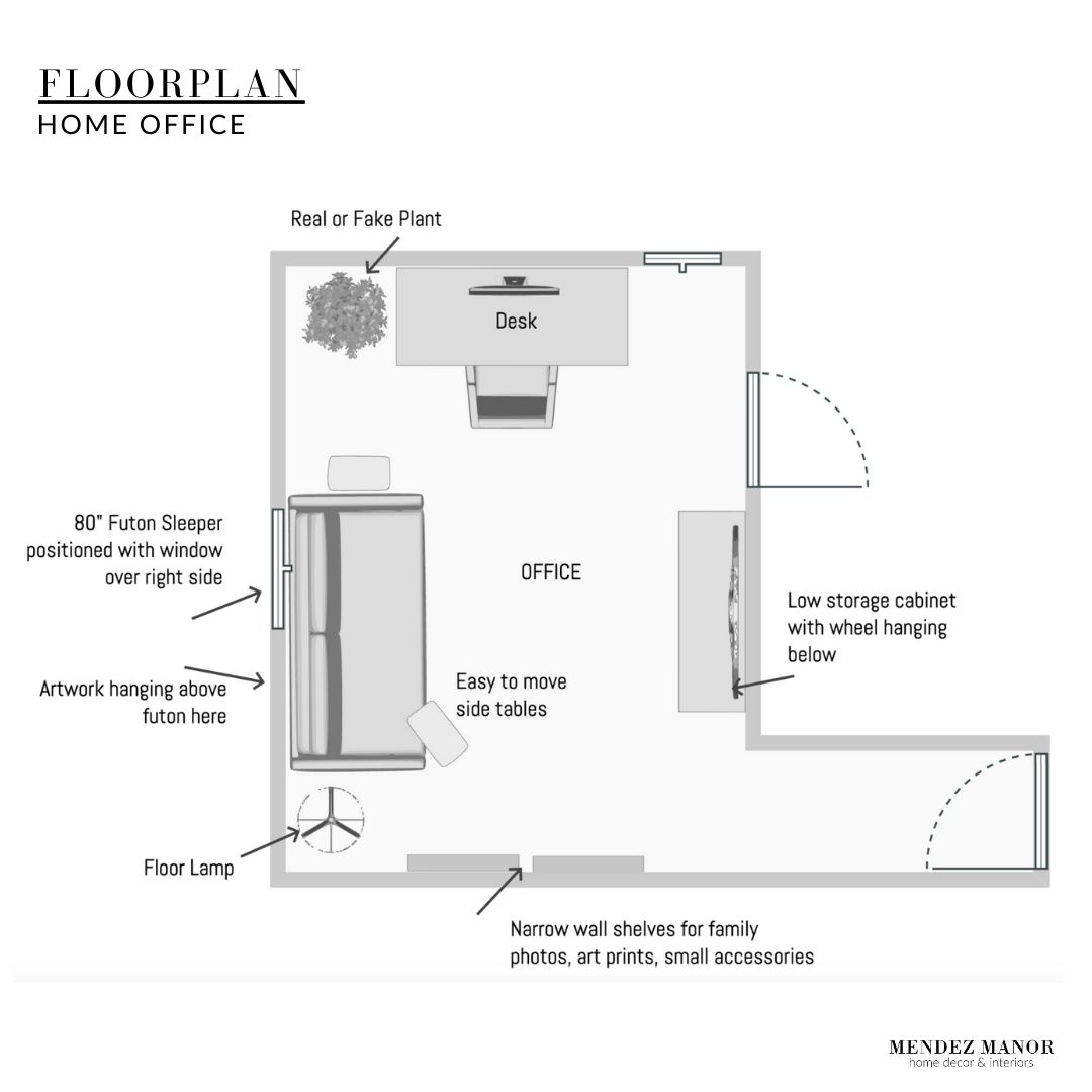 virtual design home office floorplan