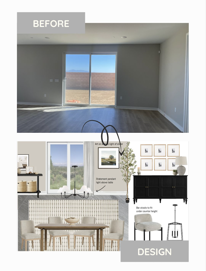 dining room transformation