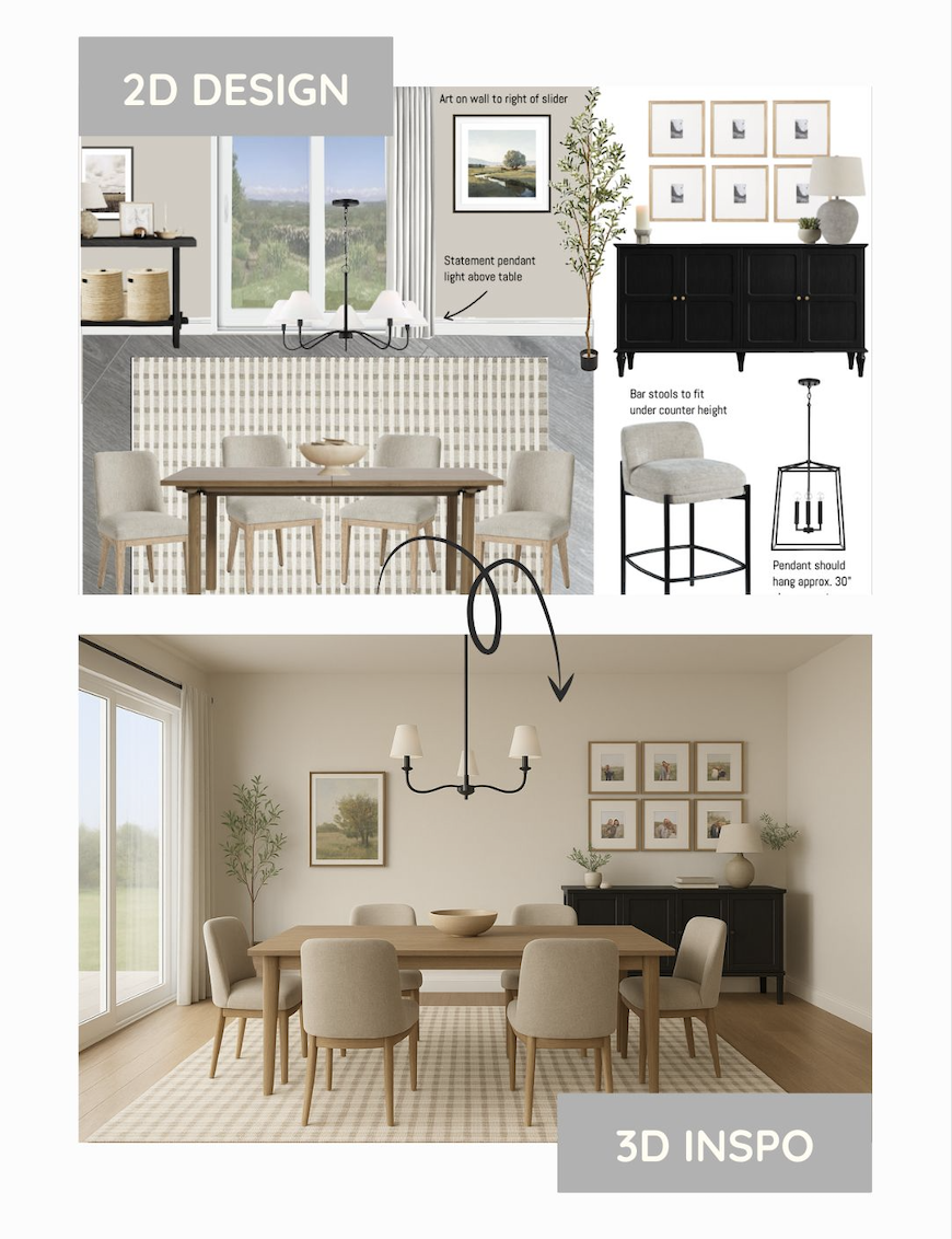 dining room transformation