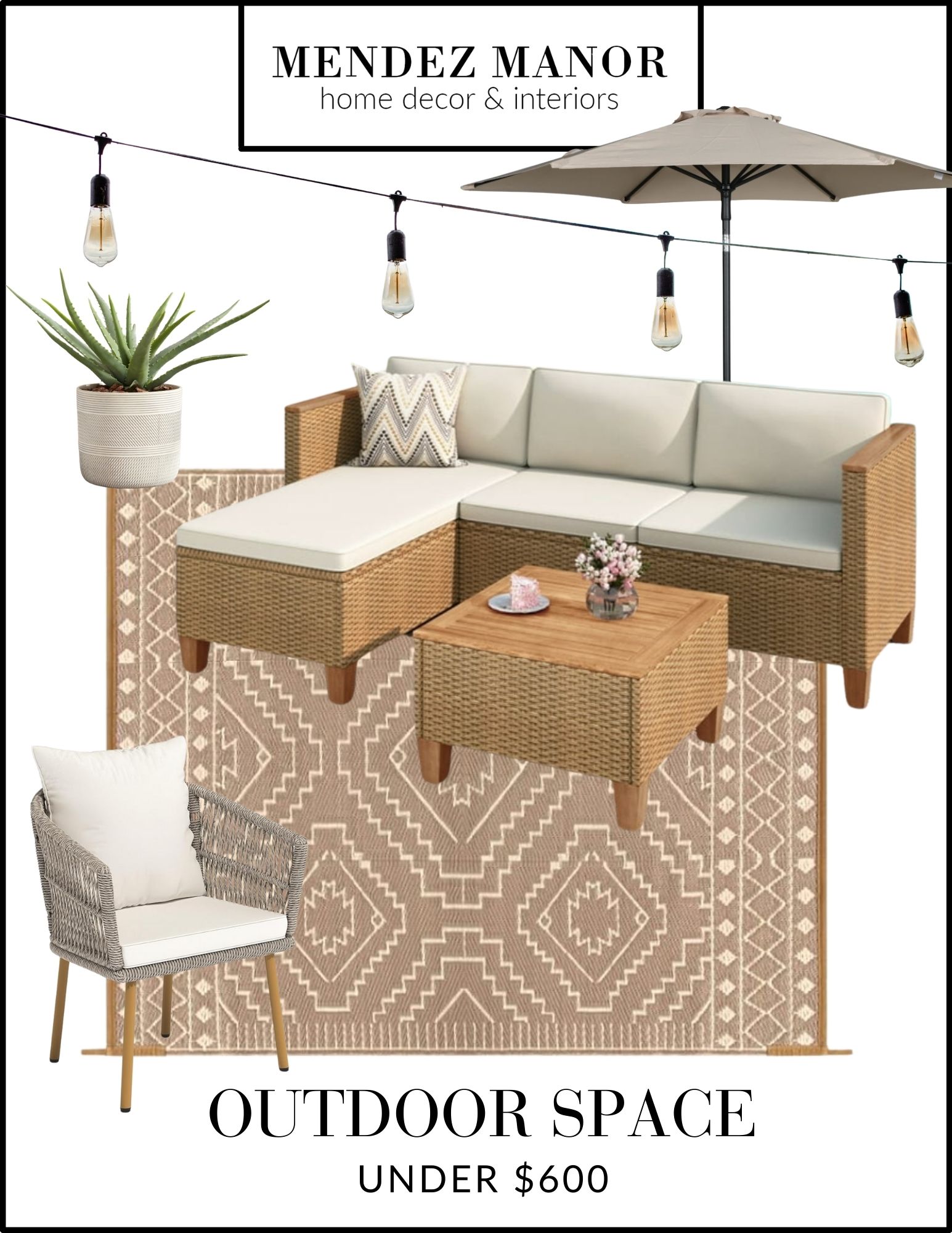 budget friendly outdoor space