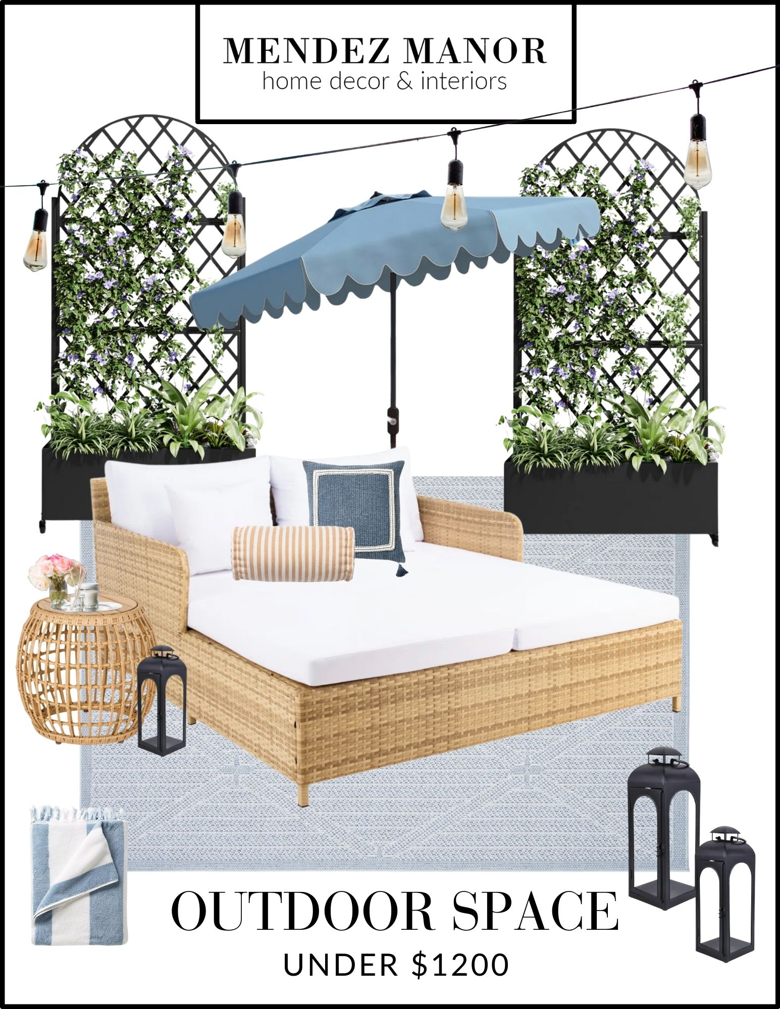 budget friendly outdoor space