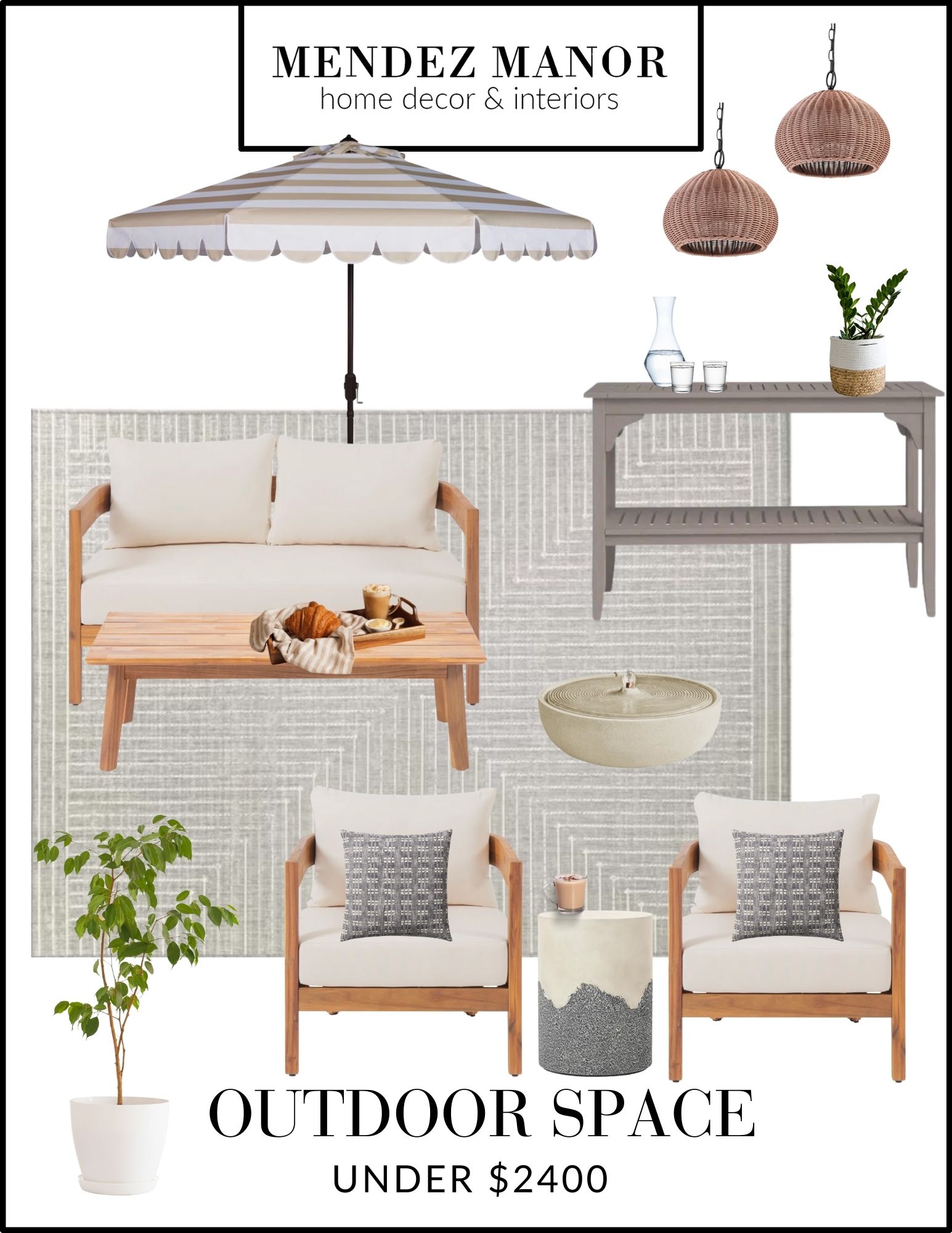 budget friendly outdoor space