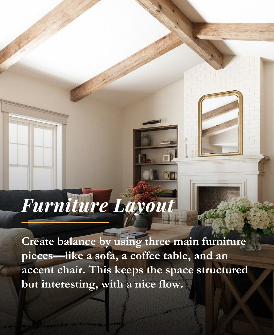 how to use the rule of three in interior design