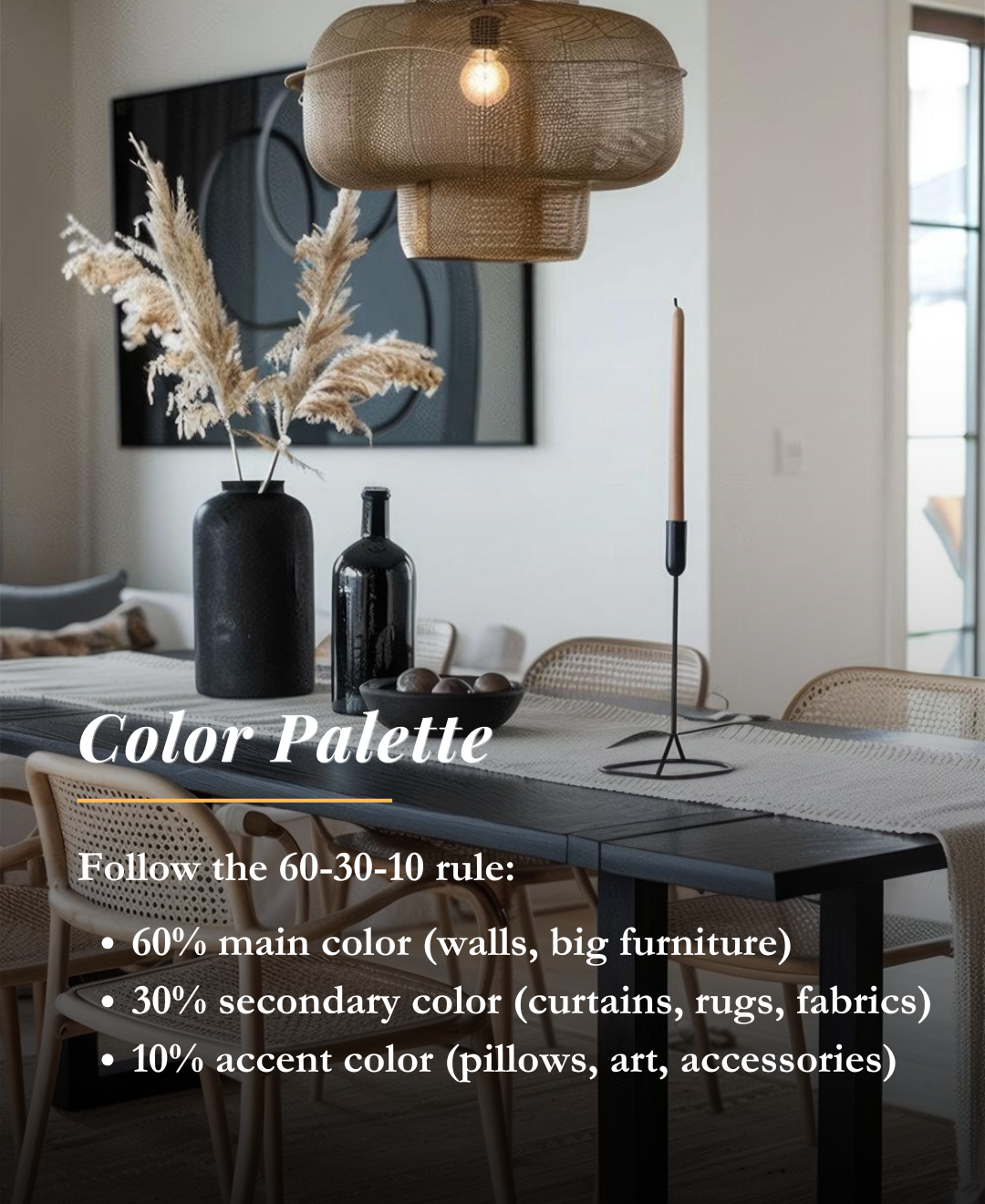 how to use the rule of three in interior design