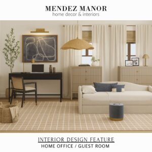 virtual interior design home office guest bedroom