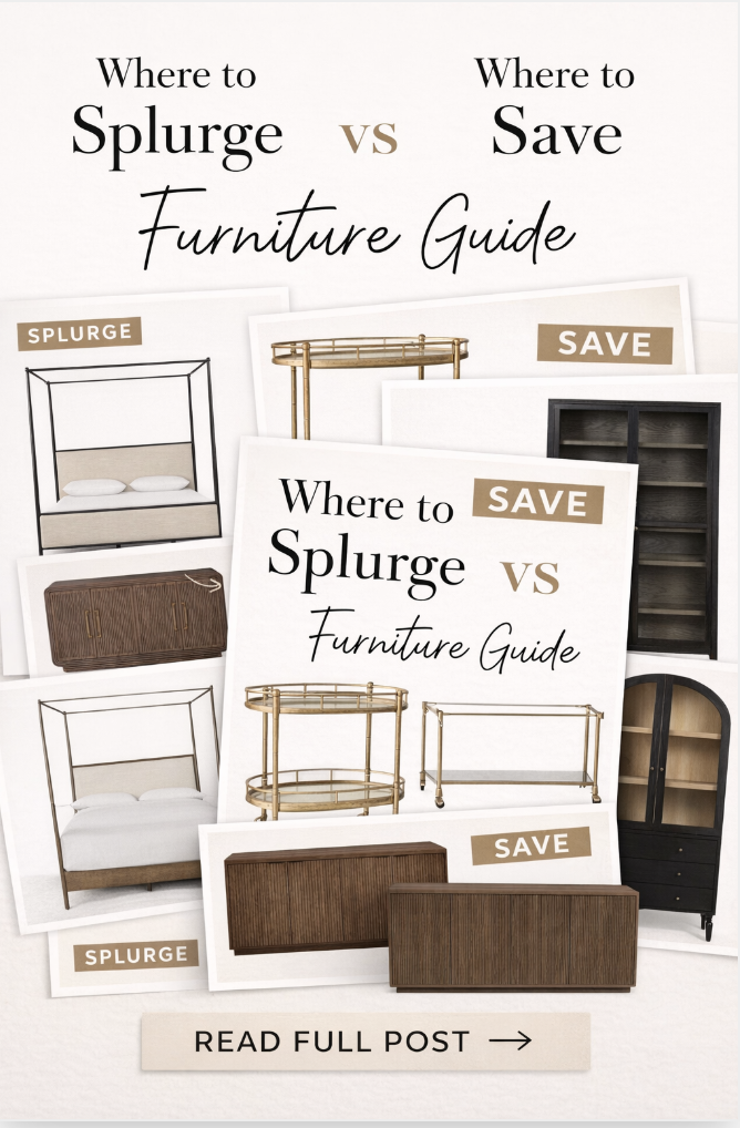 splurge versus save furniture